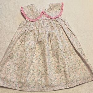 Floral Pink Kids Casual Dress